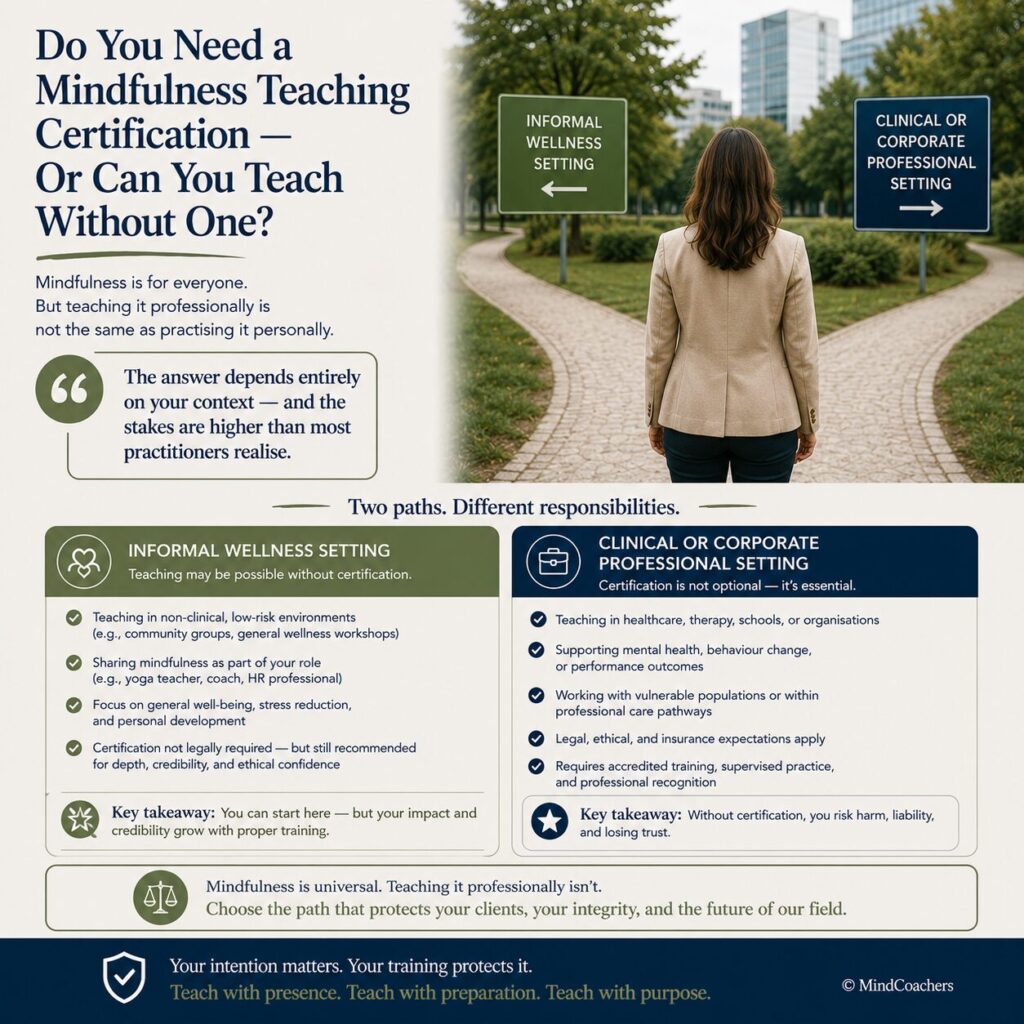 Do You Need a Mindfulness Teaching Certification — Or Can You Teach Without One? Do You Need a Mindfulness Teaching Certification — Or Can You Teach Without One?