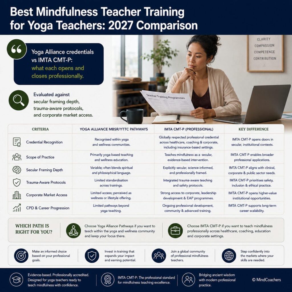 Best Mindfulness Teacher Training for Yoga Teachers: 2027 Comparison Best mindfulness teacher training for yoga teachers — 2027 programme comparison