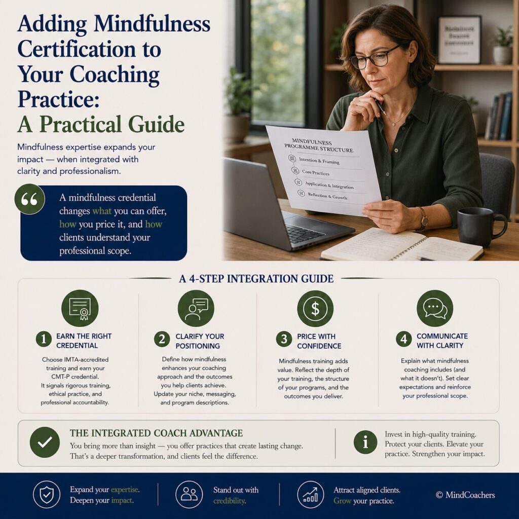 Adding Mindfulness Certification to Your Coaching Practice: A Practical Guide Adding Mindfulness Certification to Your Coaching Practice: A Practical Guide